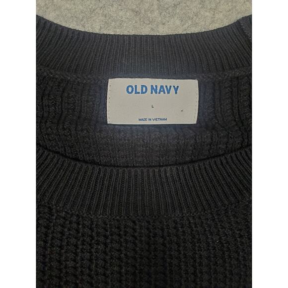 Old Navy Women's Large Black Knit Raglan Sleeve Sweater - Picture 3 of 6